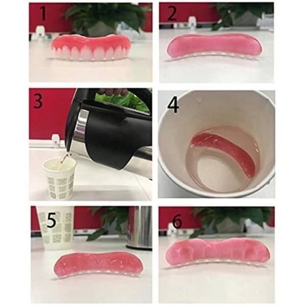 Smile faner Kosmetiska tänder Dub på lager för tandkorrigering för dåliga tänder ger dig perfekt leende Smile protes