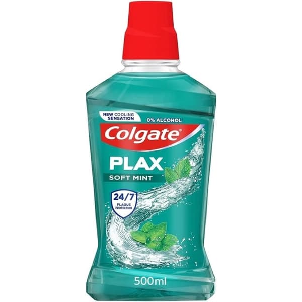 Colgate Plax Mouthwash Soft Mint 500ml | CDON