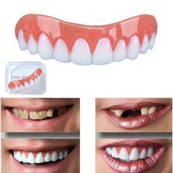 TD® Denture Cosmetics Instant Smiley Teeth Whitening Perfect Smile High Teeth Comfort Faner - Adhesive Free