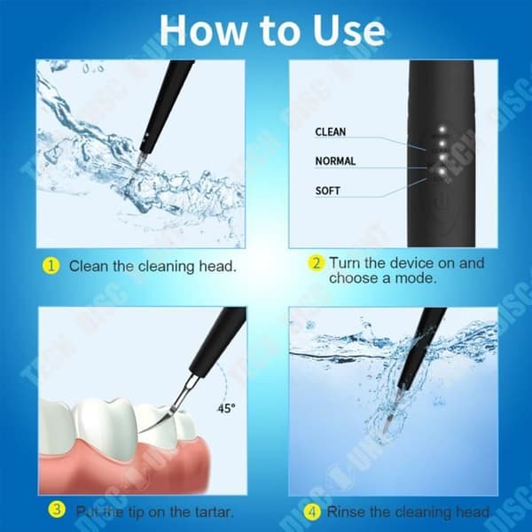 TD® Dental scaler Stone Remover Tandvårdsverktyg Elektriskt utbytbart rengöringshuvud Dental scaler