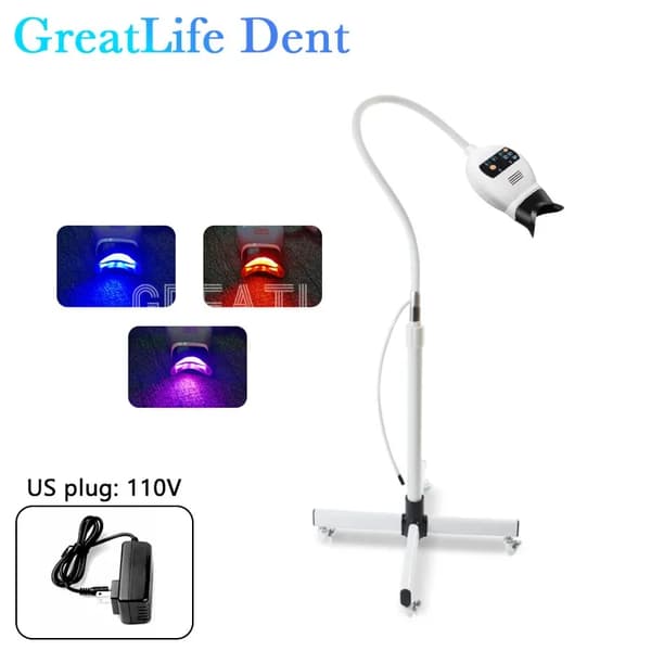 Tandblekningslampa, högpresterande LED, justerbar timer,3 lägen USA Plug-a