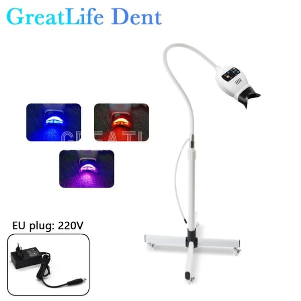 Tandblekningslampa, högpresterande LED, justerbar timer,3 lägen EU Plug