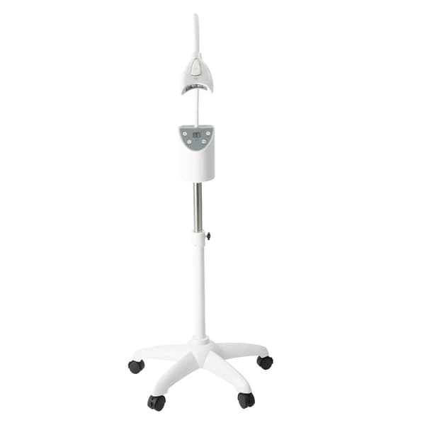 Tandblekningsmaskin, justerbar höjd, kraftfull LED-lampa,VIT