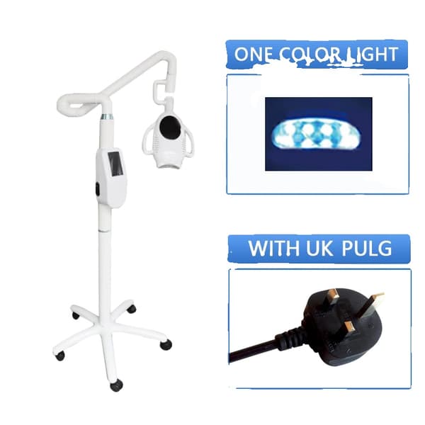 Hampaiden valkaisukone, 60W teho, 10 LED-lamppua,1 malli GB-pistoke