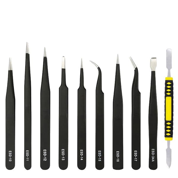 INF Elektronisk ESD Pincett Set - 10 delar