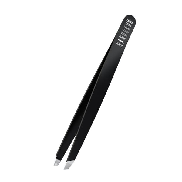 Pincetter Nanobrow Tweezers - Professionella pincetter med vinklad spets i rostfritt stål, ögonbrynsshaping