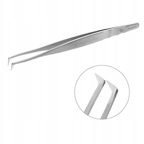 Staleks Øjenvippe Extensions Pincet Expert 40/8 Buet