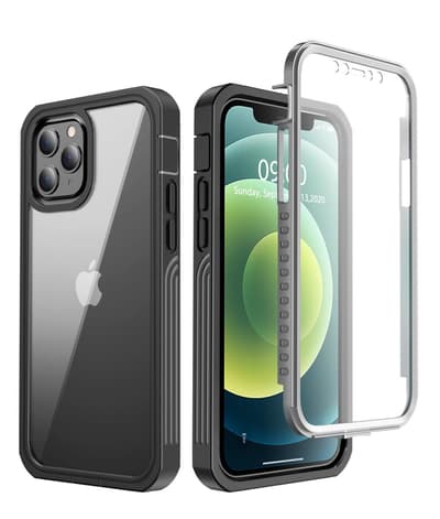 C4U® Stødfast forsvar - iPhone 12 / 12 Pro - Støddæmper Taske 3i1