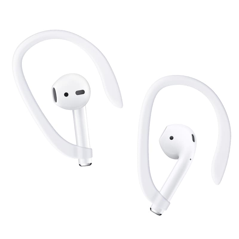 Vita Apple AirPods Öronkrokar Öronband för Träning Earhooks