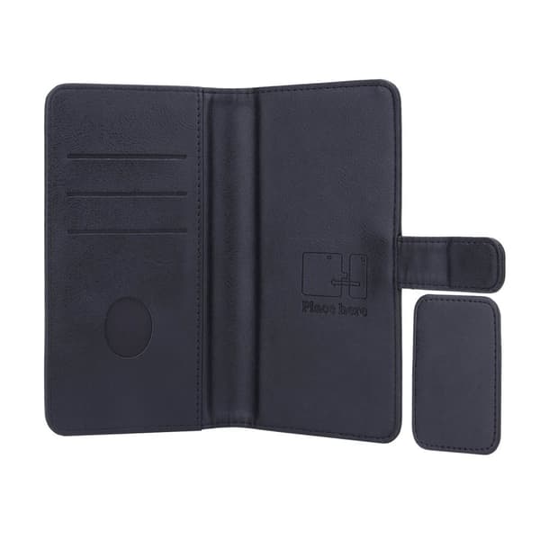 RADICOVER Strålingsbeskyttende Wallet PU Universal Large 6,7" 2in1 RFID Sort