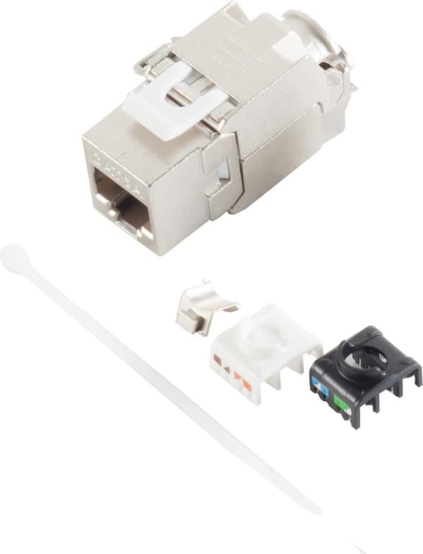 S-Conn 08-10030 - Flad - Metallisk - RJ-45 - Terminal - Hun - Hun (08-10030)