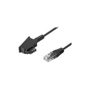 Wentronic Goobay - Telefonkabel - TAE-F (M) - RJ-45 (M) - 10m - Svart (51235)