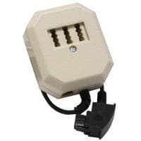 InLine - telefonadapter - TAE-F (M) - RJ-11, TAE-N, TAE-F (B) - 20 cm - hvid (69901)