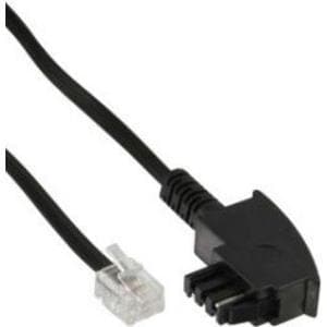 InLine - telefonkabel - TAE-F (M) till RJ-11 (M) - 1 m (18902)