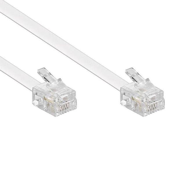 Goobay Telefonkabel RJ11 - RJ11 / vit - 15 meter