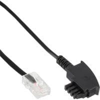 InLine - anslutningskabel - TAE-F (M) - RJ-45 (M) - 10,0m - svart (18510)