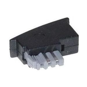 S-Conn TAE-N - RJ11 - TAE-N - RJ11 - Han/hun - Nikkel/Guld - Sort - Plast (TC 71210 / 50308)