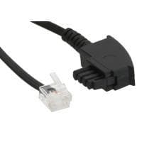 InLine 18606 TAE-F-kabel för DSL-splitter, TAE-F-kontakt till Western 6/2 DEC-kontakt, 6m