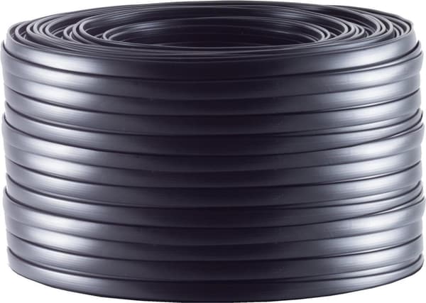 S/CONN telefonkabel för maximal anslutning 4-ledar, platt, svart, 50,0 m (76106-50)