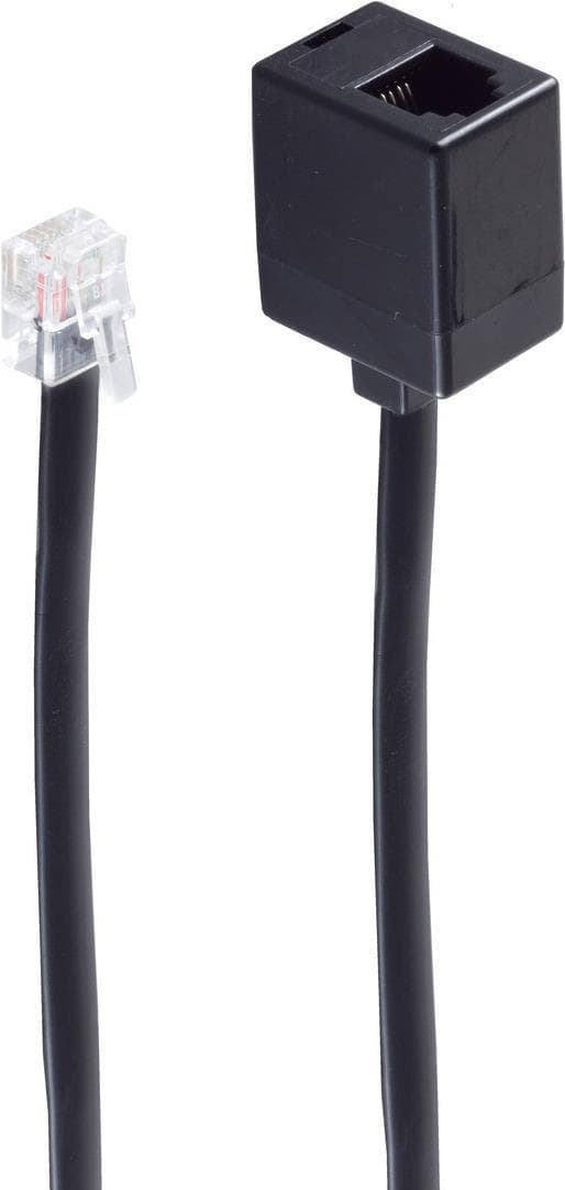 shiverpeaks BS70230-6/6 telefonkabel 10 m svart (BS70230-6/6)