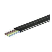Wentronic Goobay telefon platt kabel 100 m rulle, AWG 30, CU (koppar), svart (50254)