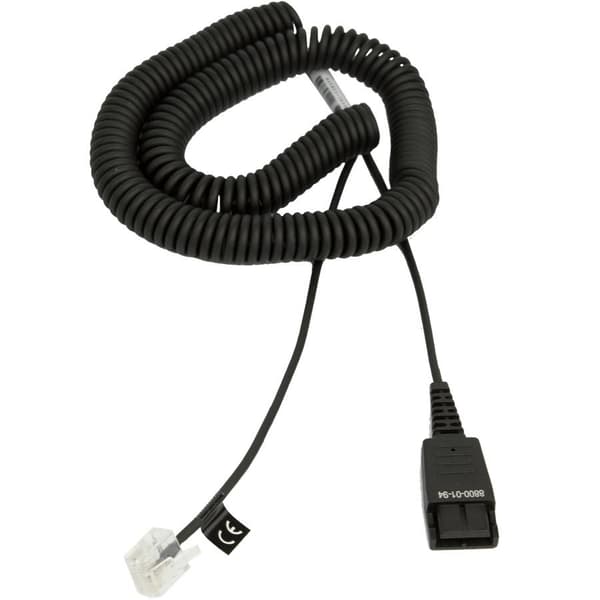Jabra 8800-01-94 telefonkabel 1,8 m Svart