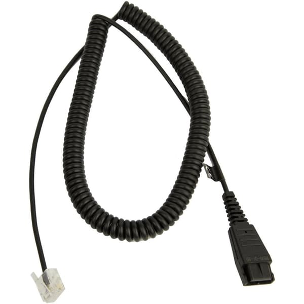 Jabra anslutningskabel QD till RJ45 (balanserad) spiral 0,5 - 2 m (8800-01-89)