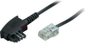 shiverpeaks BASIC-S telefonkabel, svart, 10,0 m - för marknaden: D / L - 1 st (BS70002-10)