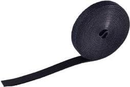 shiverpeaks BASIC-S Velcrobånd, 14 mm x 3 m, sort, kan klippes til, kan bruges flere gange, ideel til at binde sammen - 1 stk (BS18-10008)