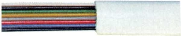 S/CONN telefonkabel med maximal anslutning 8-ledar, platt, vit, 25,0m (76119-25)