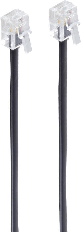shiverpeaks ®-BASIC-S--modulkabel, västerkontakt 6/4 till västerkontakt 6/4, svart, 4-ledare, 20m (BS70095-20)