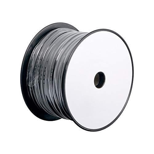 Wentronic Goobay telefon platt kabel 100 m rulle, AWG 28, CCA (kopparbeklädd aluminium), svart (93306)
