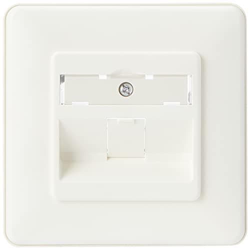 BTR 130B11D10002-E Datastik C6A modul 1 port 180° til overflademontering Pure White