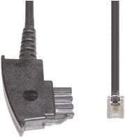 e+p T 44/3 3m svart telefonkabel (T 44/3)