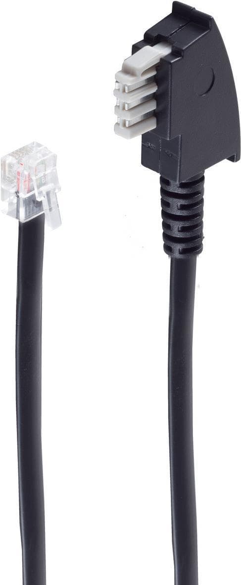 shiverpeaks ®-BASIC-S--TAE N-kontakt till västerkontakt 6/6, för fax, 6-ledare, 10m (BS70170)