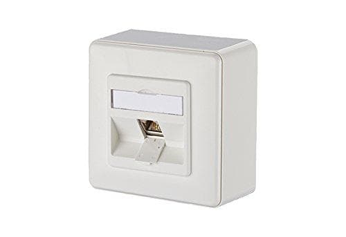 BTR IT CONNECT E-DAT modul 8 (8) AP vægstik RJ 45 – Pure White (RAL 9010) Hvid