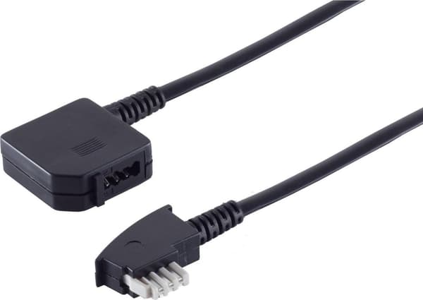 S/CONN maximal anslutning TAE-telefonförlängning TAE N-kontakt till TAE N-koppling, 6-ledare, 10,0 m (70220-6/6)