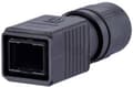 Miniatyrbillede 1 af 2: Metz Connect BTR Netcom Industry IP67 V4 1401045002KE Forskruningshus Sort 1 stk.