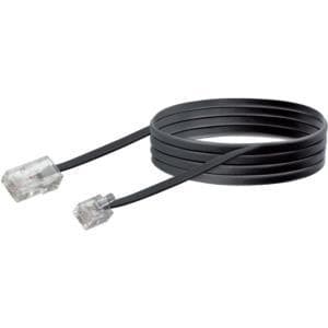 Schwaiger modemkabel RJ11 6P2C -> RJ45 8P2C 3m svart (TAL6631533)