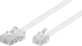 Miniatyrbild 1 av 3: Goobay 3m RJ-11/RJ-45 Kabel Vit