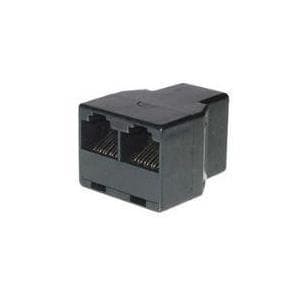 S-Conn TC 71225-8 - RJ45 - 2x RJ45 - naaras/naaras - musta (TC 71225-8 s / 50594)