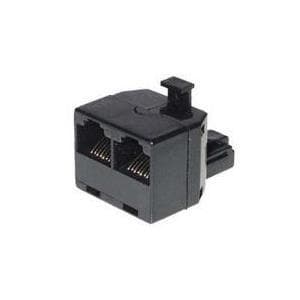 S-Conn TC 71230-8 - RJ45 - 2x RJ45 - uros/naaras - musta (TC 71230-8s / 50584)