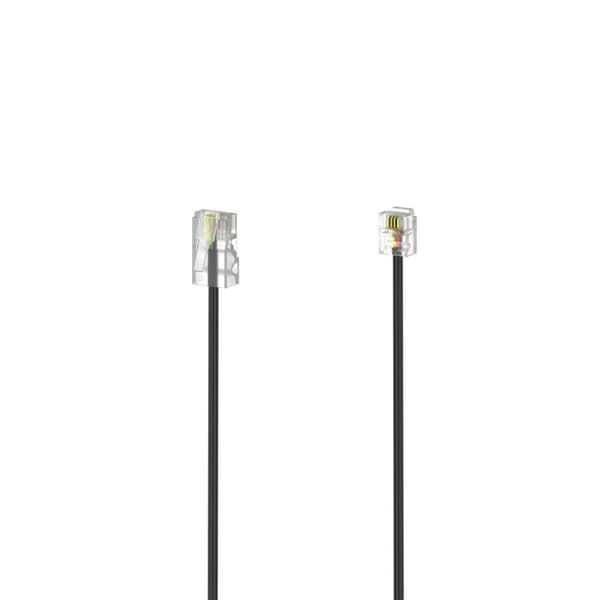 Hama DSL-anslutningskabel, modulär kontakt 8p4c - modulär kontakt 6p4c, 3 m (00201141)