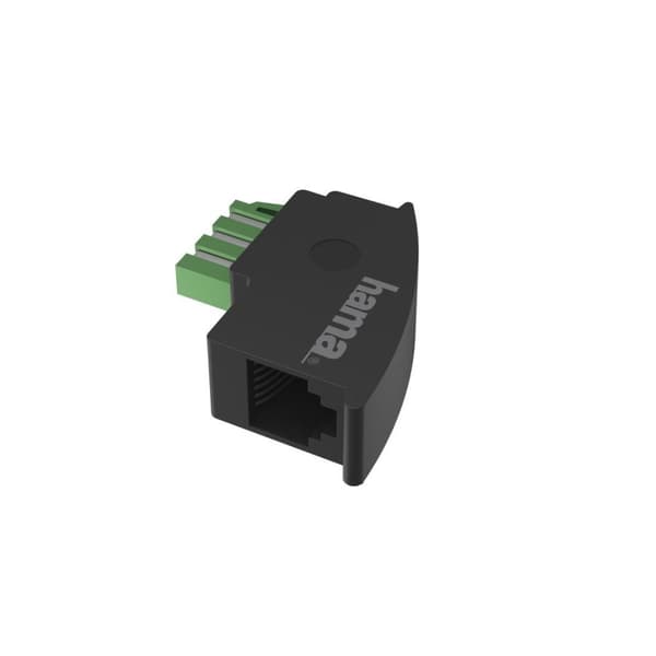 Hama 00201122 Kabeladapter TAE-F RJ11 Sort (00201122)