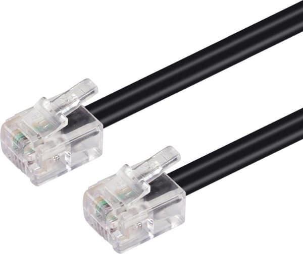 Goobay 6m RJ-11 Kabel Svart