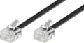Miniatyrbild 1 av 5: S-Impuls RJ11 - RJ11 telefonkabel / svart - 15 meter