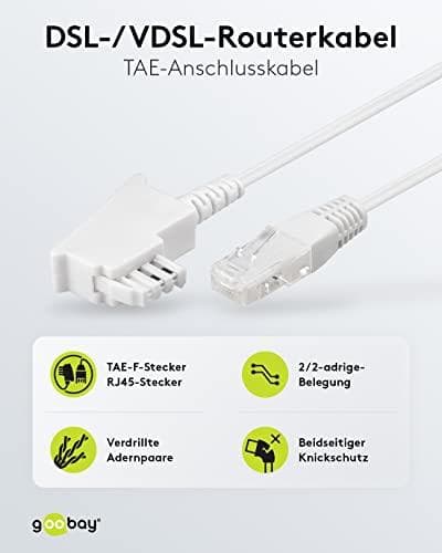 Goobay DSL/VDSL router cable (60667)