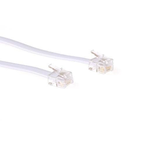 ACT Modulär telefonkabel RJ-12 - RJ-12 vit