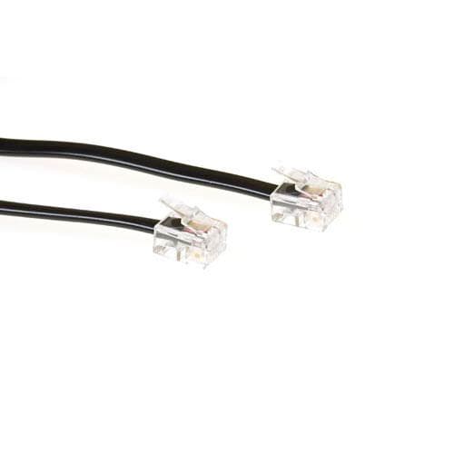 ACT Modulär telefonkabel RJ-11 - RJ-11 svart