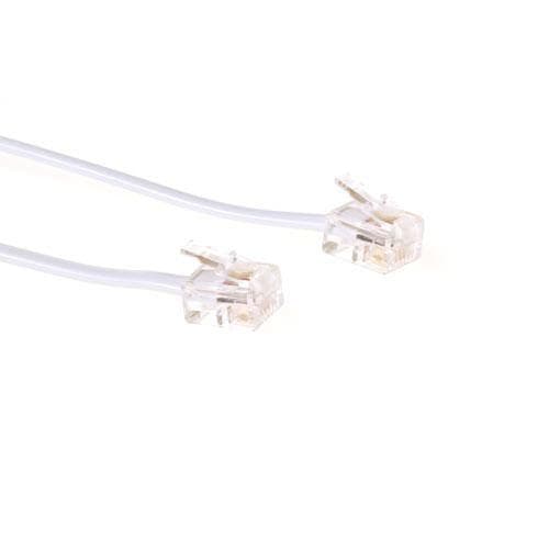 ACT Modulär telefonkabel RJ-11 - RJ-11 vit